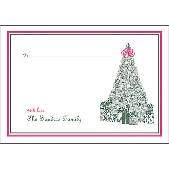 Christmas Tree Fill In Jumbo Gift Stickers